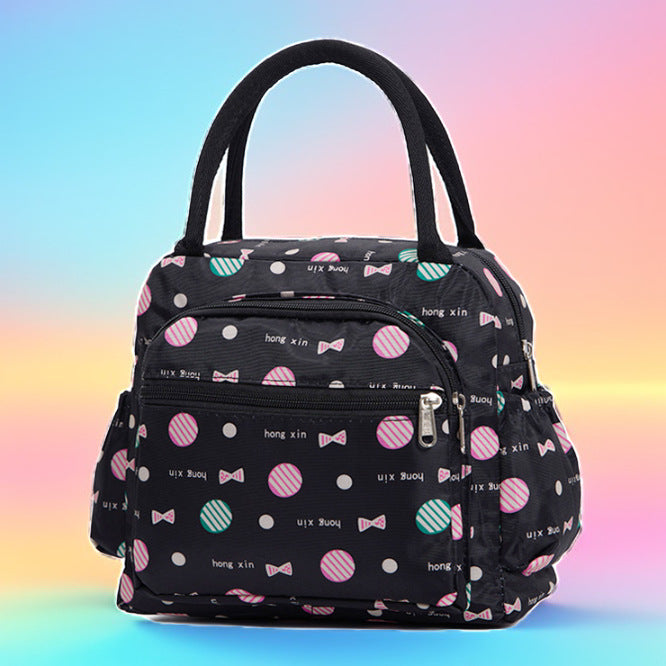 Insulated Cat Print Lunch Cooler Bag Kalsten