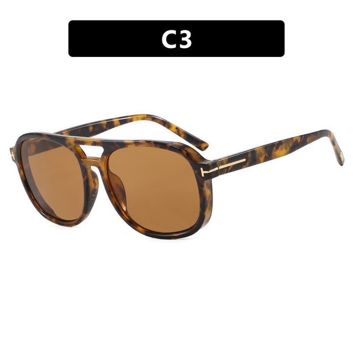 Women's square sunglasses with luxurious plastic frame and mirrored lenses Kalsten