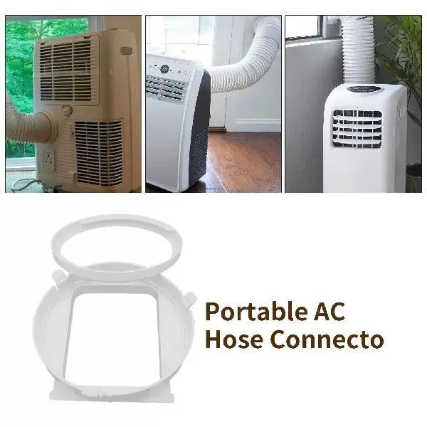 Unisex universal size universal window fan adapter with circular exhaust collar and quick release flange for portable air conditioners Kalsten