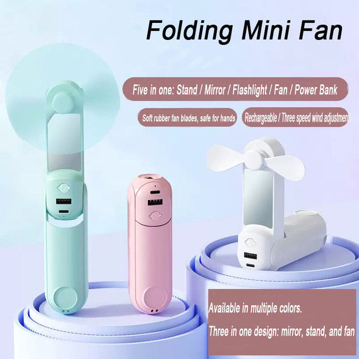 Women Portable USB Fan with Flexible Mount Kalsten