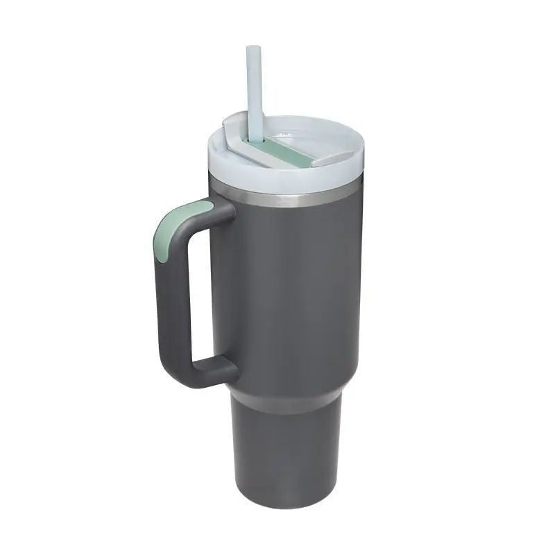 Ladies Insulated Mug with practical handling and integrated straw Kalsten