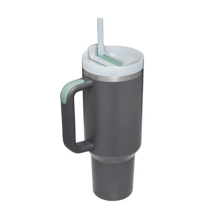 Ladies Insulated Mug with practical handling and integrated straw Kalsten