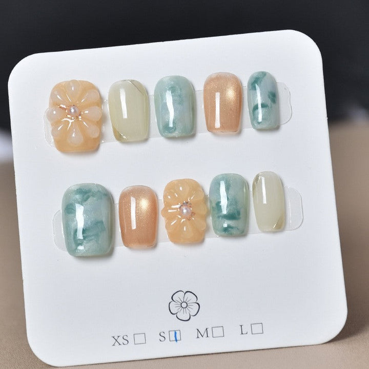 3D Embellished Press-On Nail Art Set Kalsten
