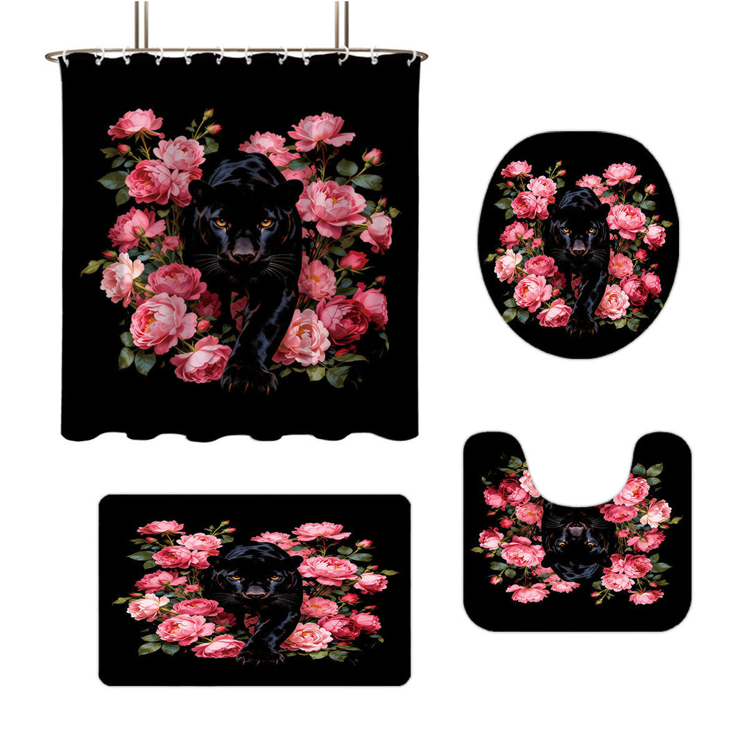 Autumn Leaves Digital Bathroom Set Kalsten