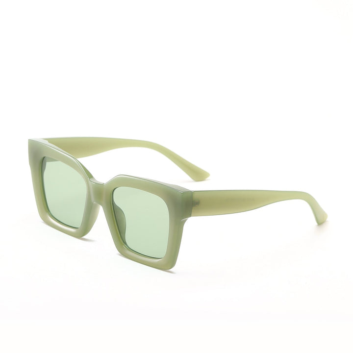 Women's trendy square sunglasses with transparent frame Kalsten