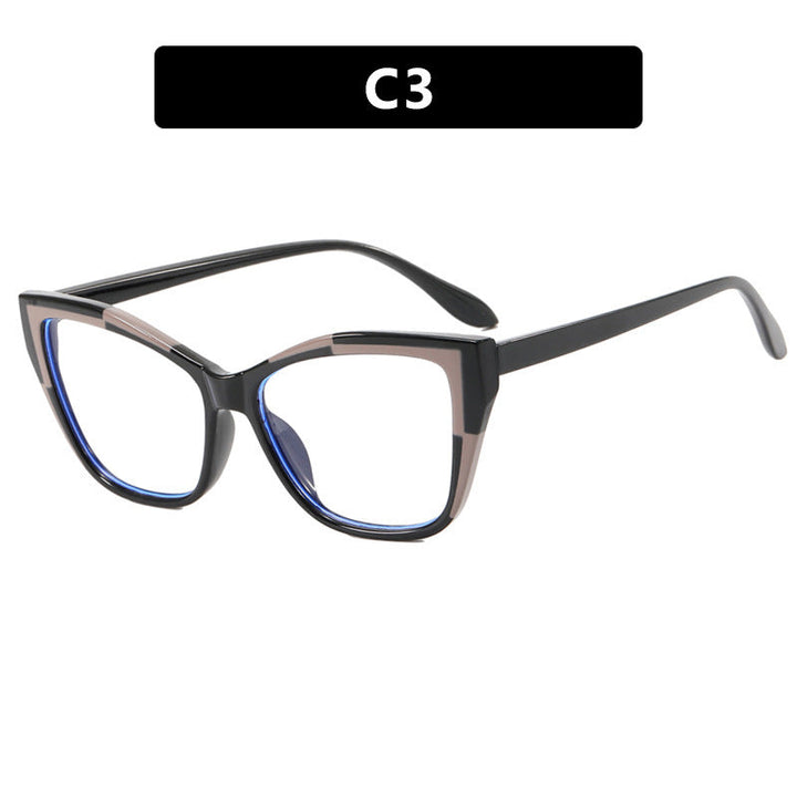 Women's Fashion Cat-Eye Glasses with Transparent Frame Kalsten