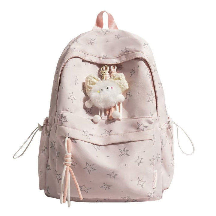 Star-Patterned Plush Backpack Kalsten
