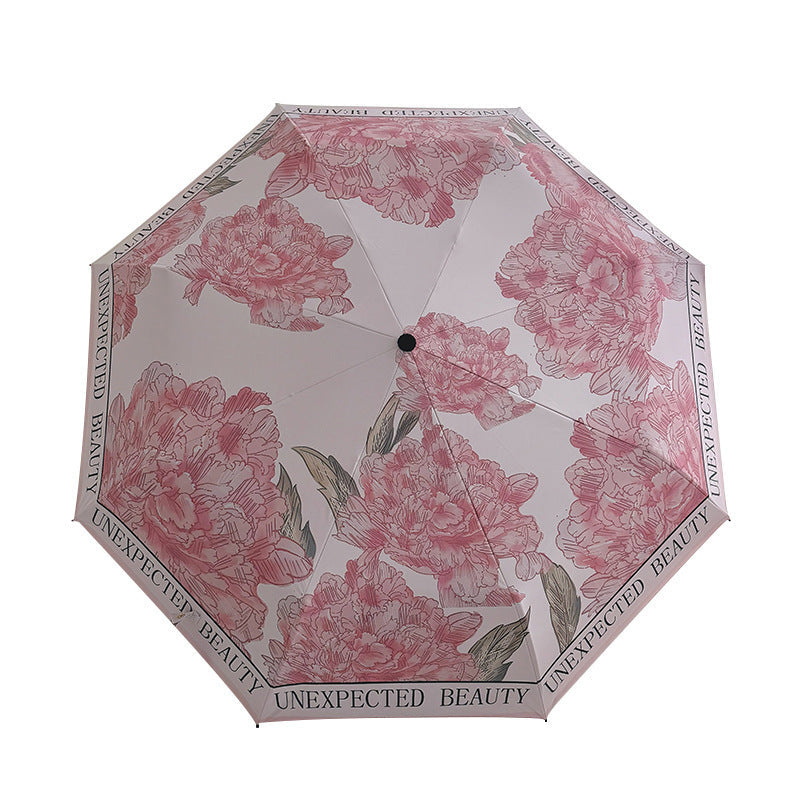 Women's compact umbrella with floral design Kalsten