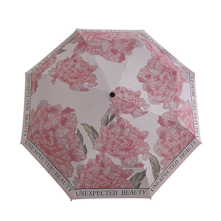 Women's compact umbrella with floral design Kalsten