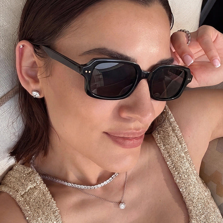 Ladies stylish square sunglasses with striking accents Kalsten