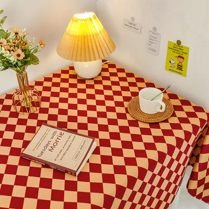 Checkered Pattern Dining Table Cloth