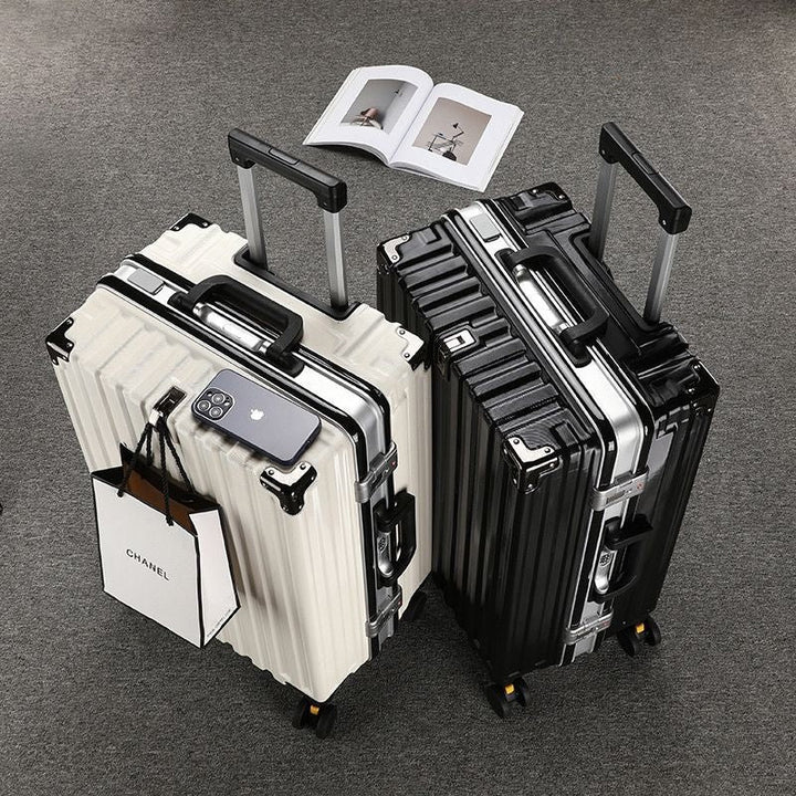 Hard-shell travel suitcase with spacious interior and high-quality rolling system Kalsten