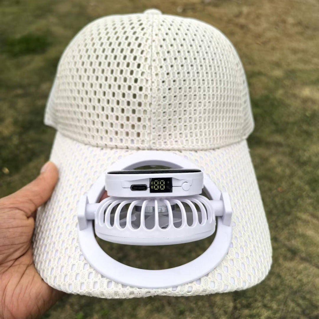 Breathable sports cap with removable USB fan Kalsten