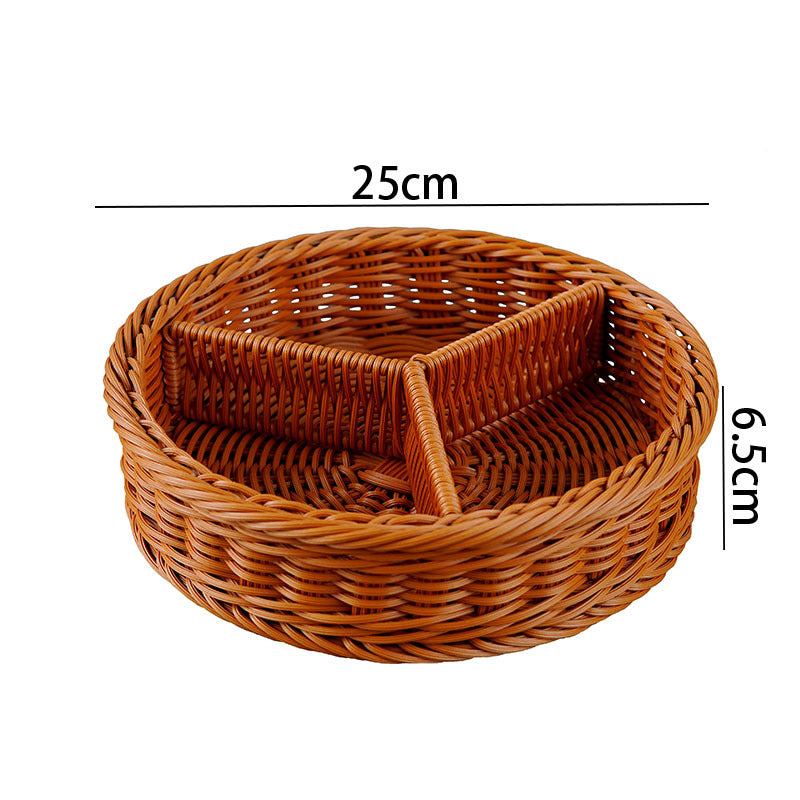 Ladies Elegant Round Storage Basket with Clear Lid Kalsten