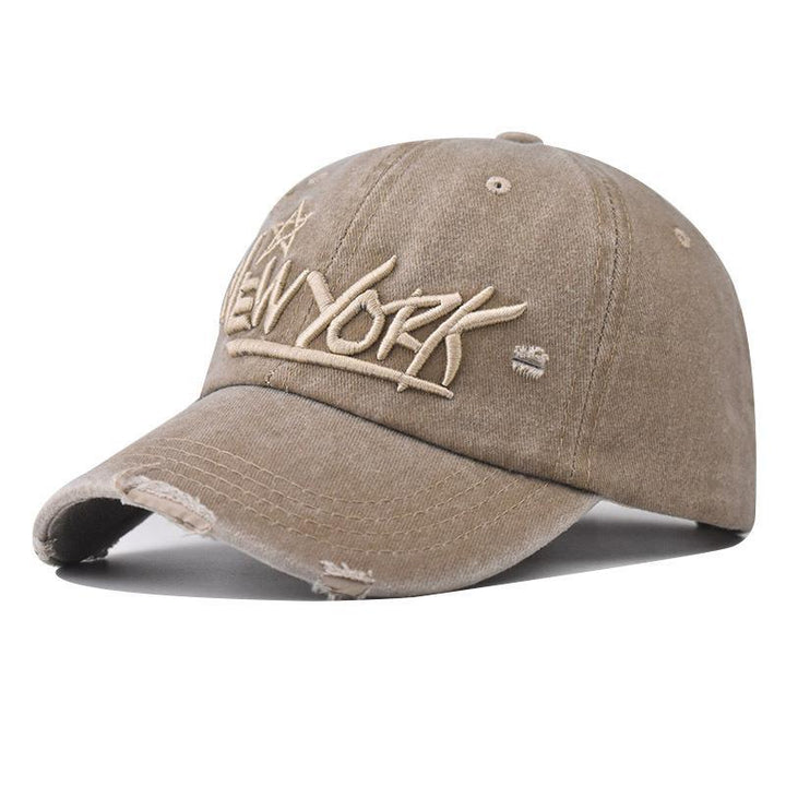Men's Distressed Casual Embroidered Cap Kalsten