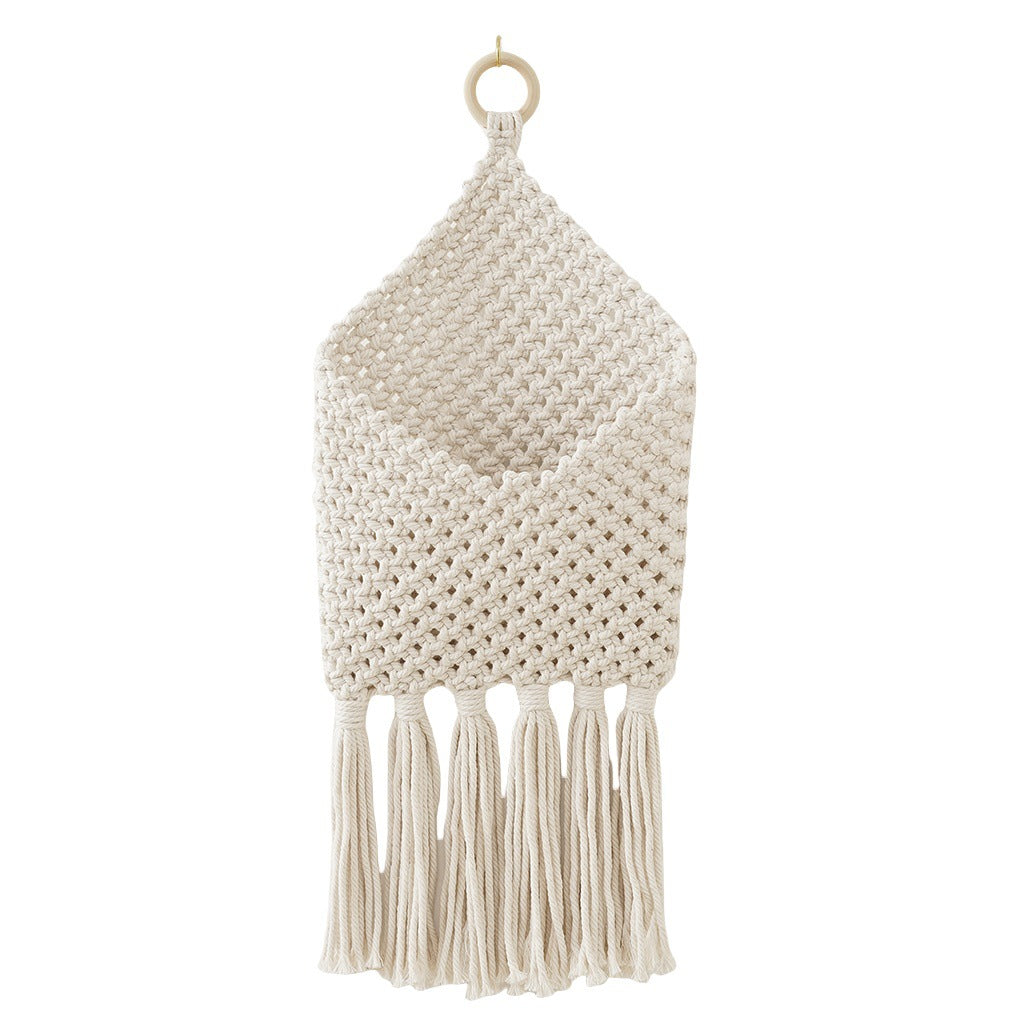 Decorative Macrame Wall Pocket Acalora