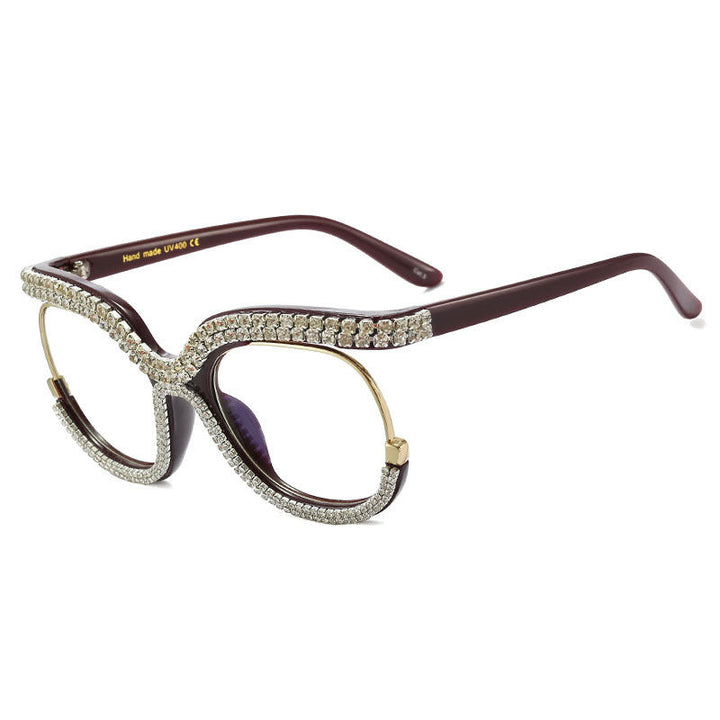 Ladies Glamorous Designer Sunglasses with Sparkling Frame Kalsten