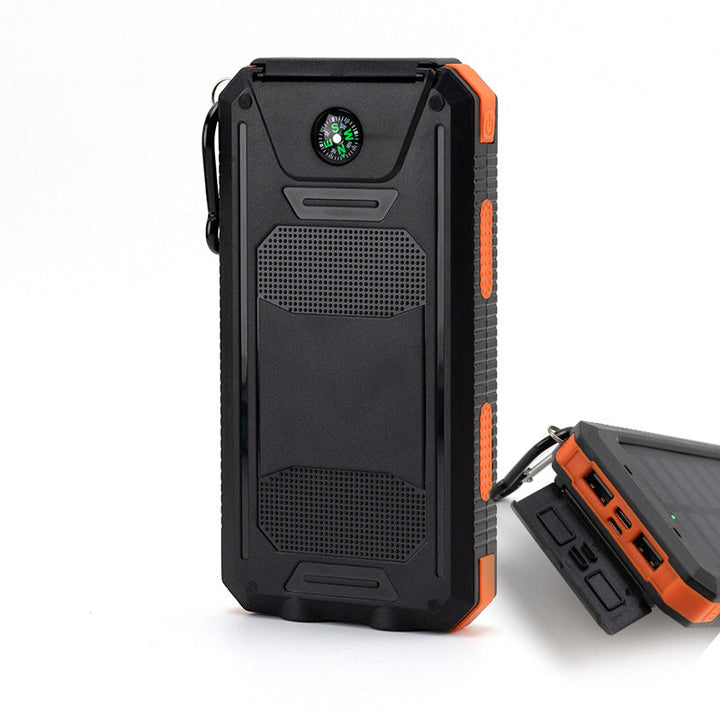Solar-powered power bank with robust case and integrated LED lighting Kalsten