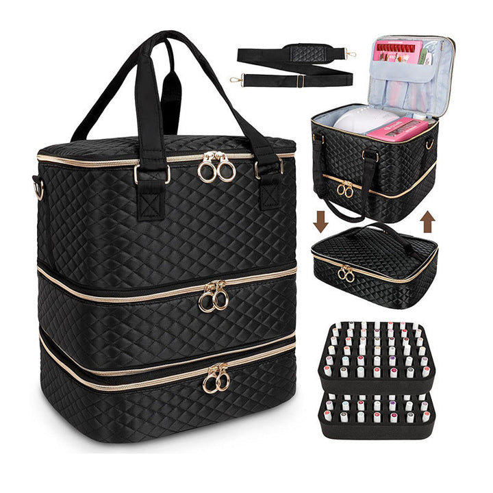 Cosmetic organizer bag with several removable compartments Kalsten