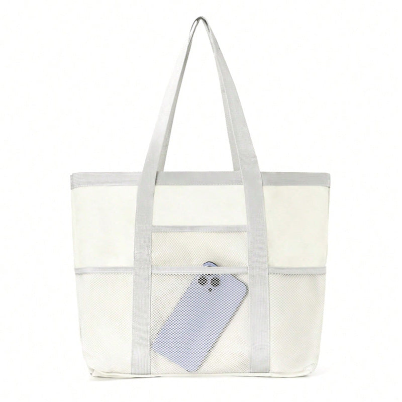 Multifunctional shopping bag with practical outer pockets Kalsten