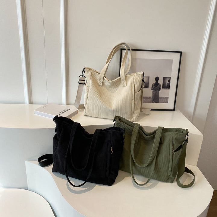 Textured Multi-Pocket Travel Tote Kalsten
