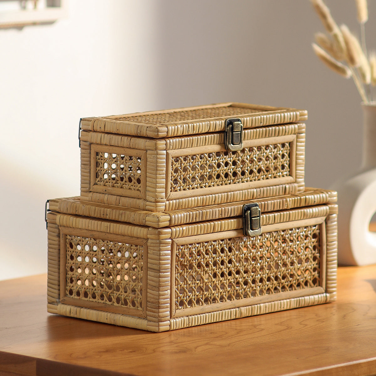 Handcrafted Decorative Woven Storage Box Acalora