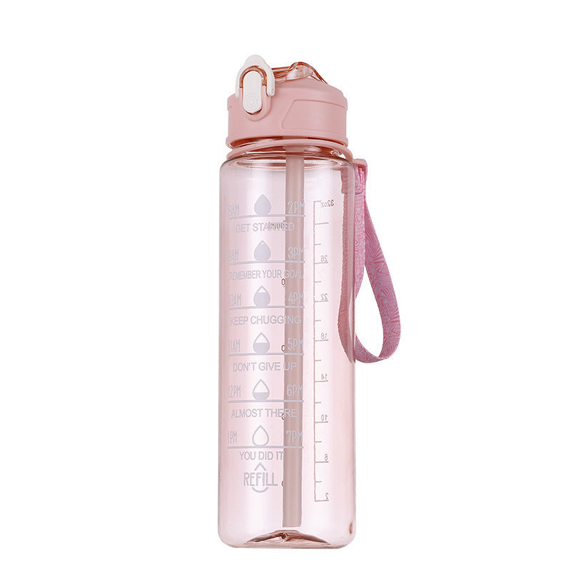 Women's Motivational Water Bottle with Time Markers Kalsten