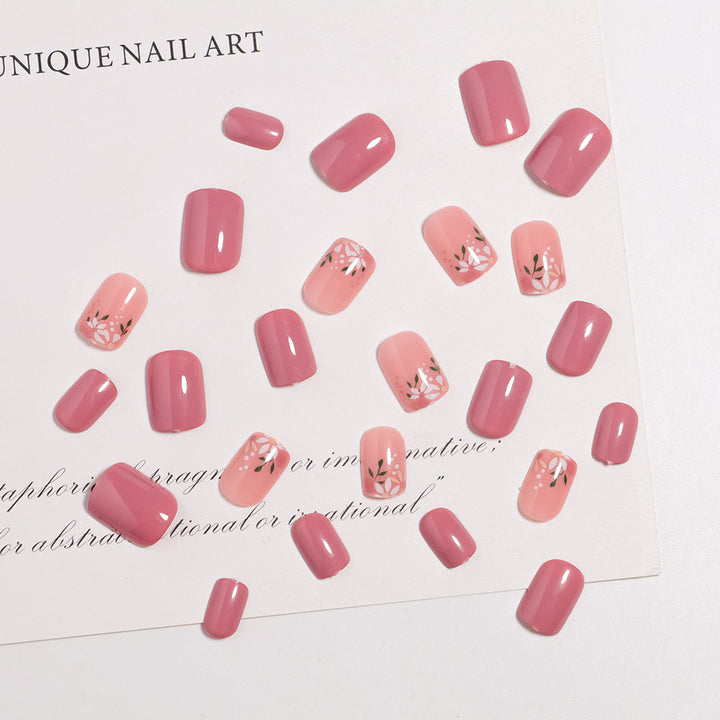 Artistic Floral Nail Design Press-On Set Kalsten