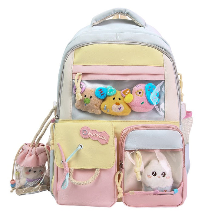 Cute Animal-Themed Multi-Pocket School Backpack Kalsten