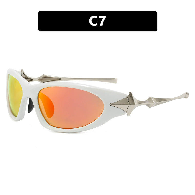 Women's futuristic sports sunglasses with ergonomic design Kalsten