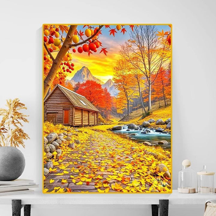 Autumn Landscape Canvas Art Print Kalsten