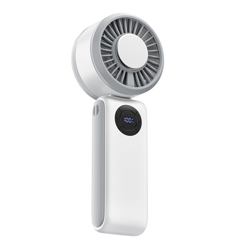 Women's portable hand fan with digital display and variable speed control Kalsten