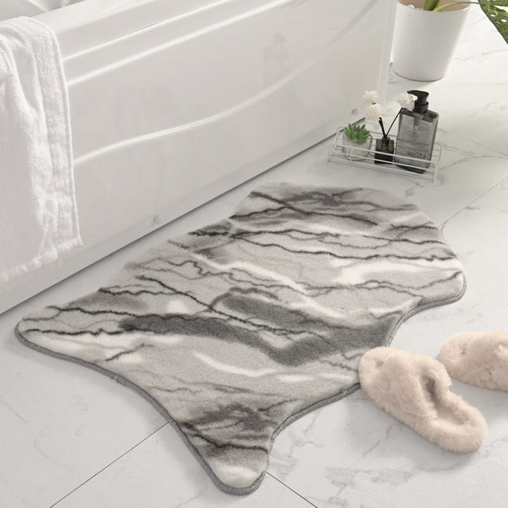 Plush Animal Print Bath Rug