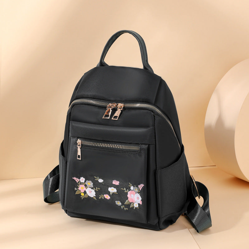 Floral Embroidered Backpack Kalsten