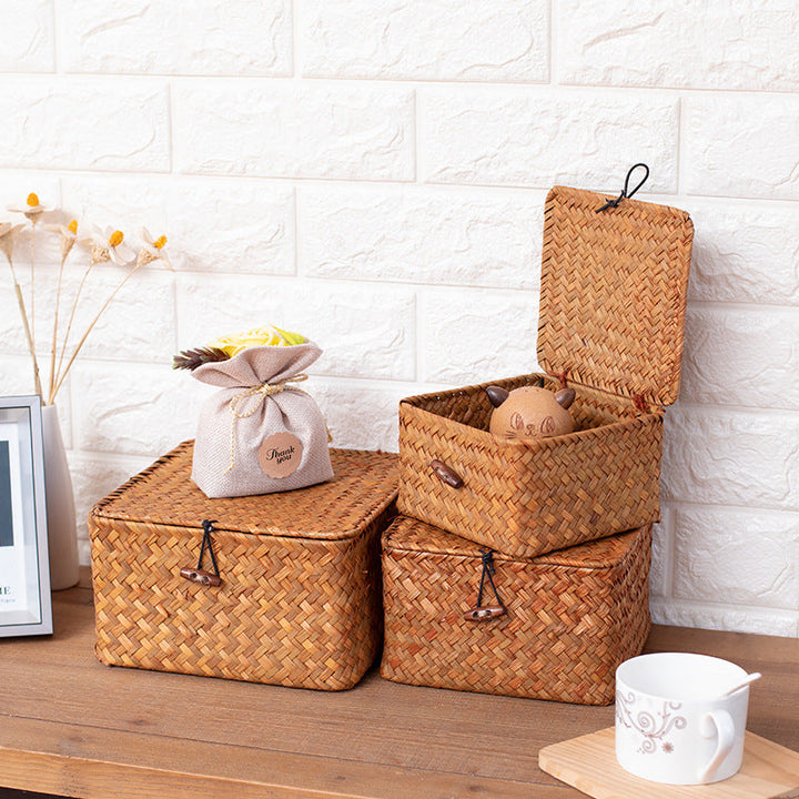 Handmade Woven Storage Cube Kalsten