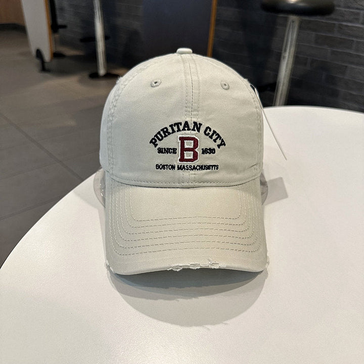 Men's Vintage-Inspired Embroidered Baseball Cap Kalsten