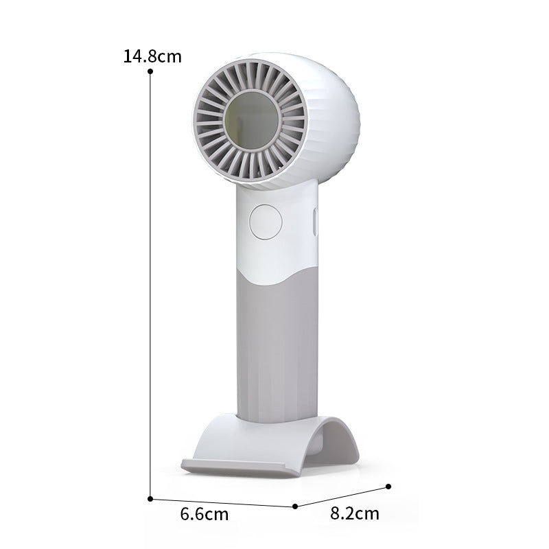 Ladies portable mini hand fan with integrated holder Kalsten