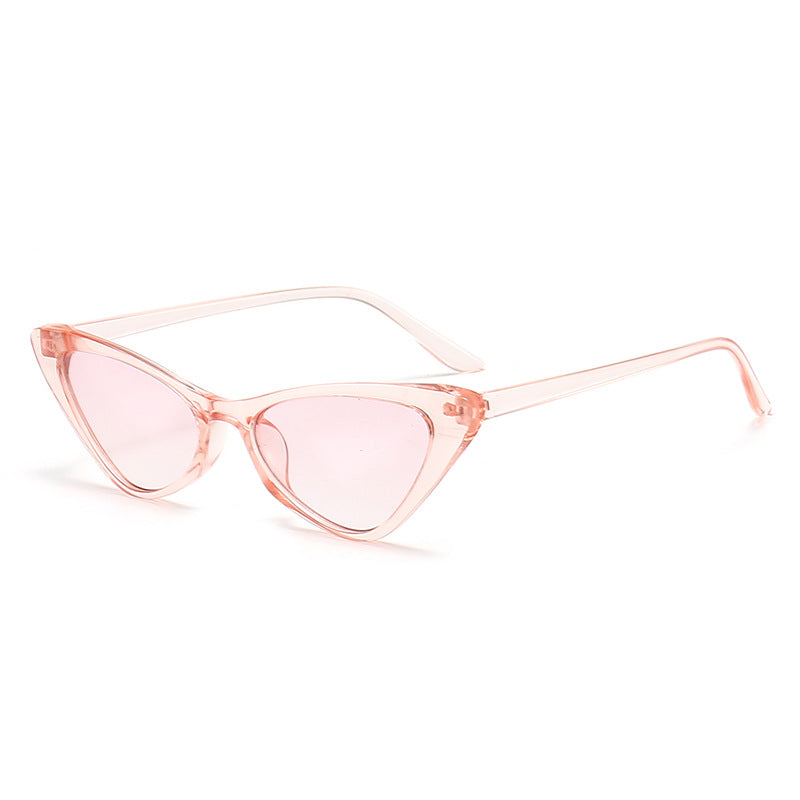 Women's Stylish Cat-Eye Sunglasses with Glossy Plastic Frame Kalsten