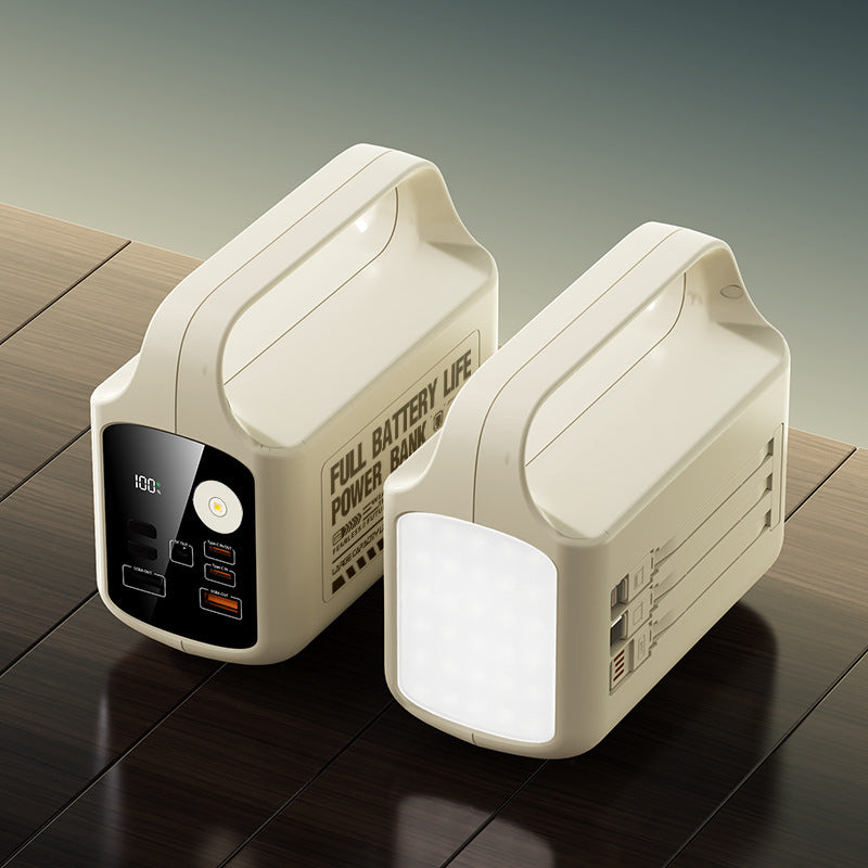 Portable power bank with integrated LED lighting and high capacity Kalsten