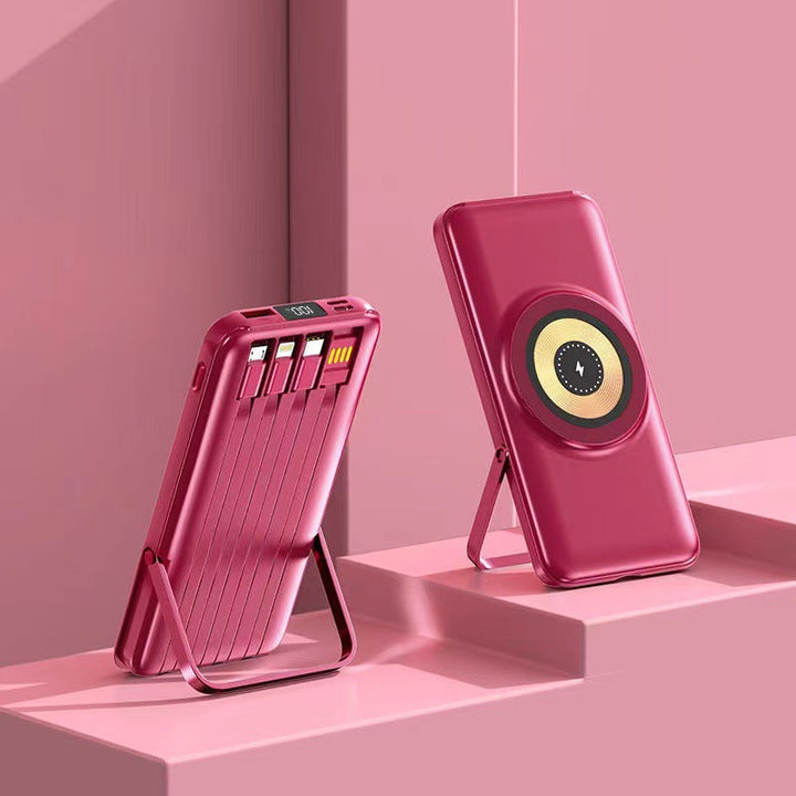 Multifunctional power bank with wireless charger and integrated stand Kalsten