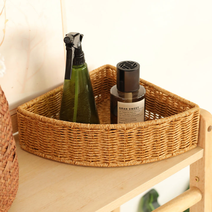 Unisex Triangular Storage Basket made of Woven Material Kalsten