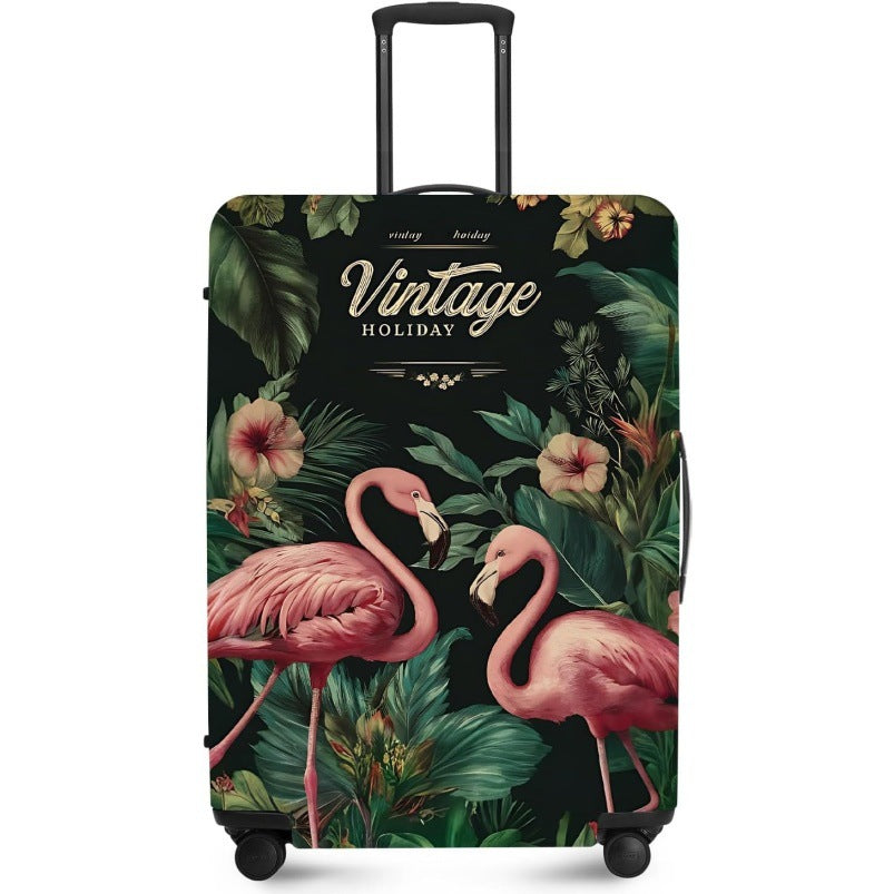 Unisex nan elastic suitcase cover with UV-resistant motif print and zip opening Kalsten