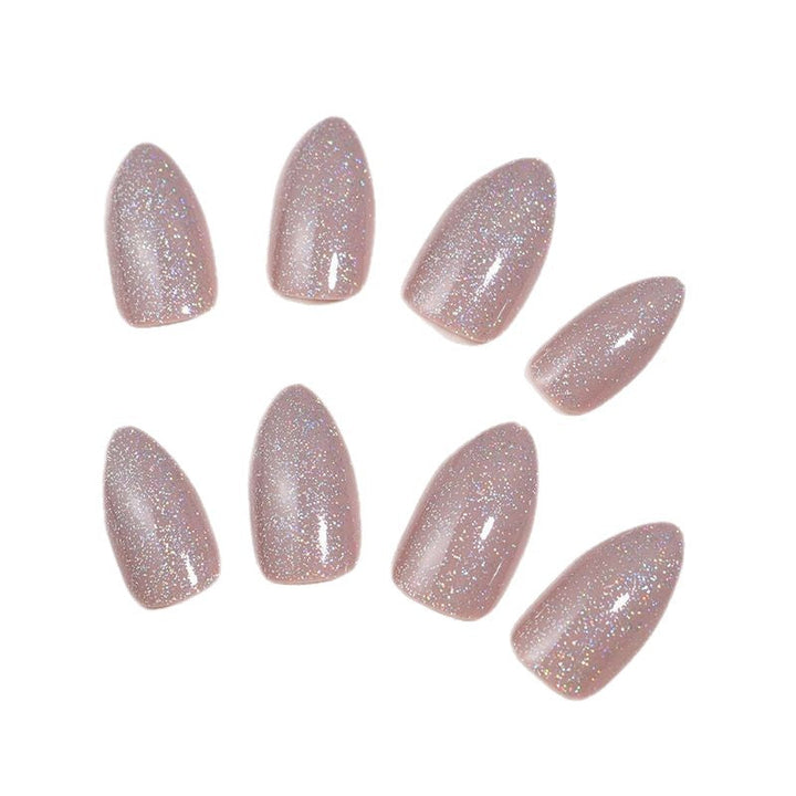 Premium Glittering Almond-Shaped Press-On Nails Kalsten