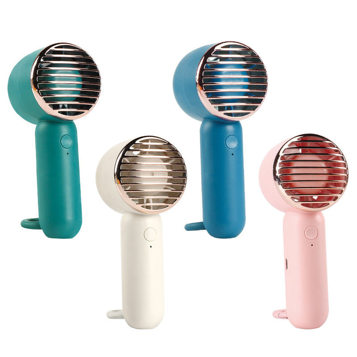 Women's Portable Mini Fan with USB Charging Function and Ergonomic Handle Kalsten