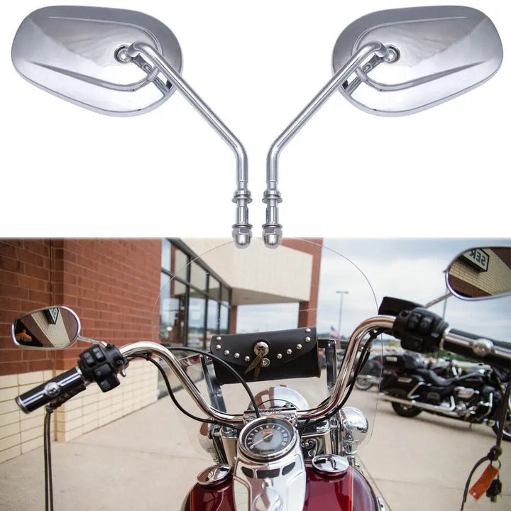 Adjustable Motorcycle Rearview Mirror with High-Quality Chrome Finish Kalsten