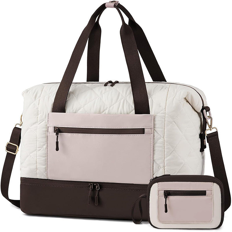 Practical Travel Bag with Removable Cosmetic Pouch Kalsten