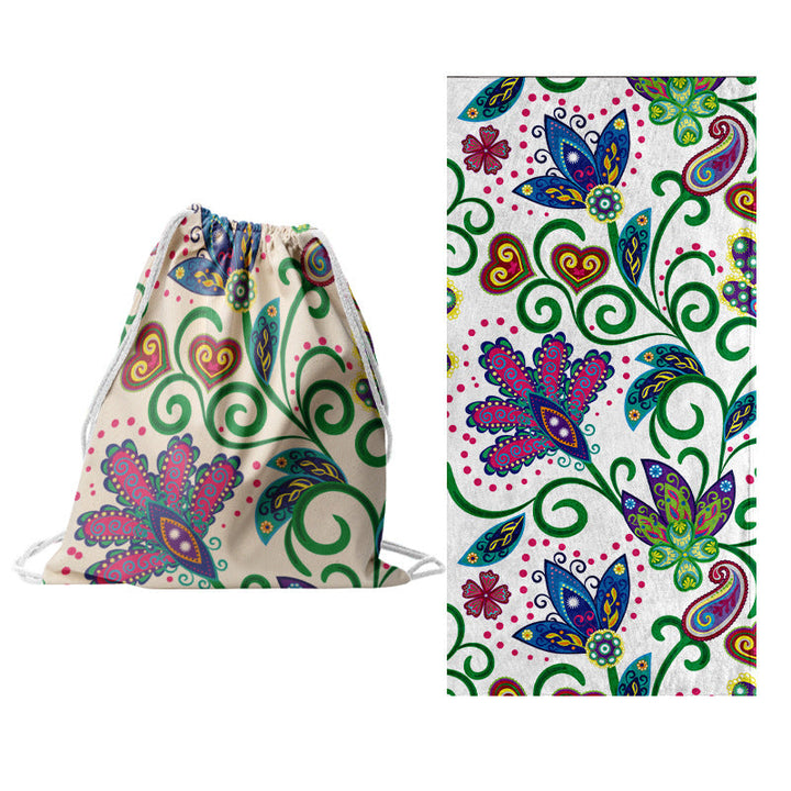 Sporty tote bag with floral design Kalsten