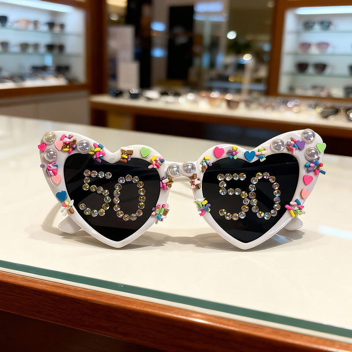 Fun Heart-Shaped Celebration Sunglasses Kalsten