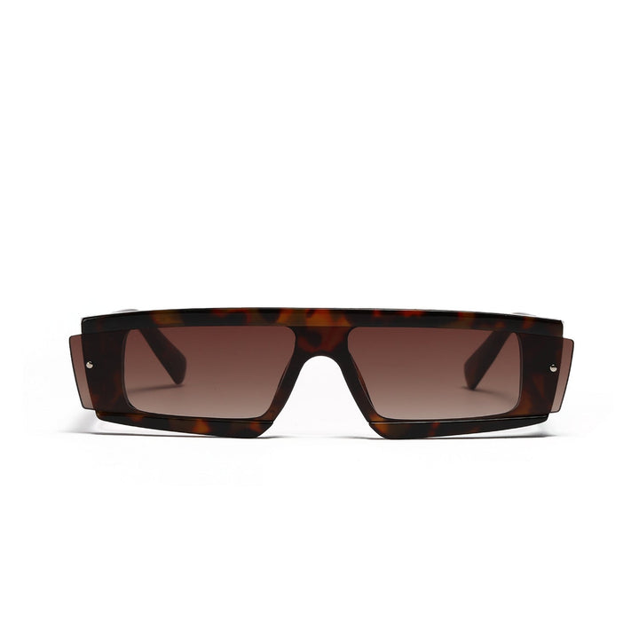 Women's oversized rectangular sunglasses with fashionable tortoiseshell design Kalsten