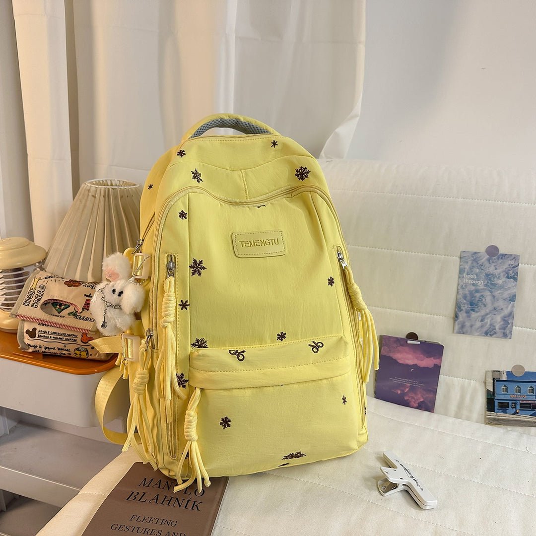 Elegant Floral Embroidered Backpack Kalsten